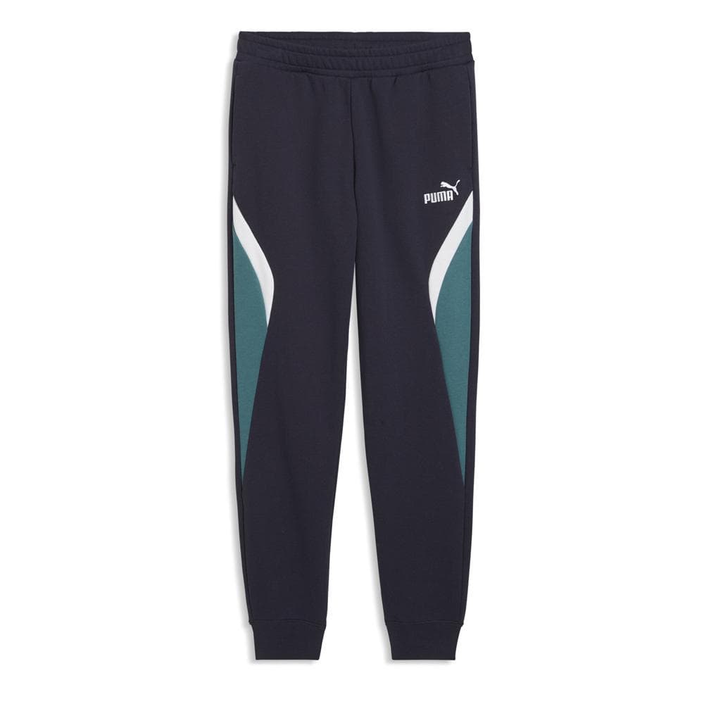 Jogging Marine/Vert Garçon Puma Ess Block Sweatpants 1
