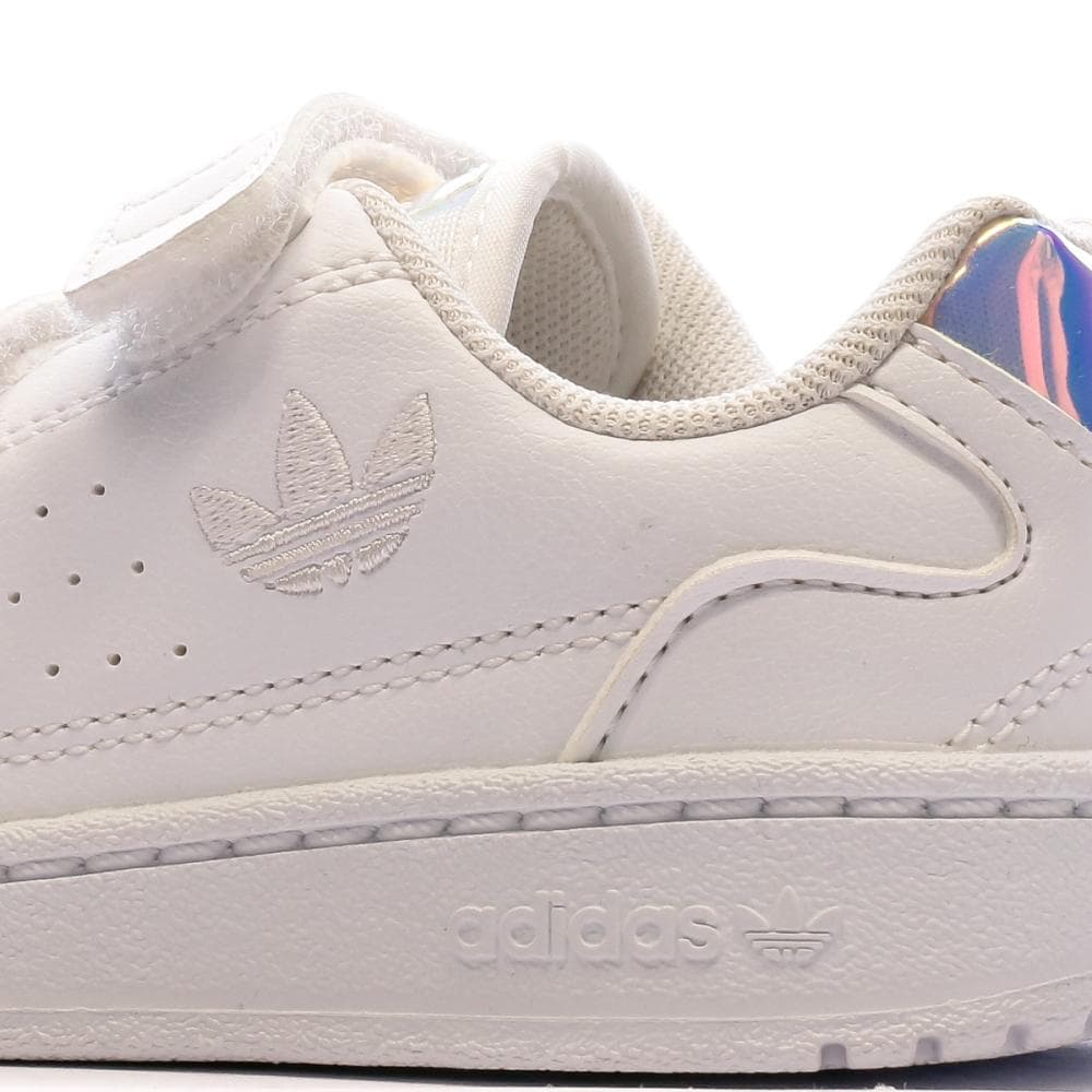 Baskets Blanche/Argent Fille Adidas NY 90 CF 7