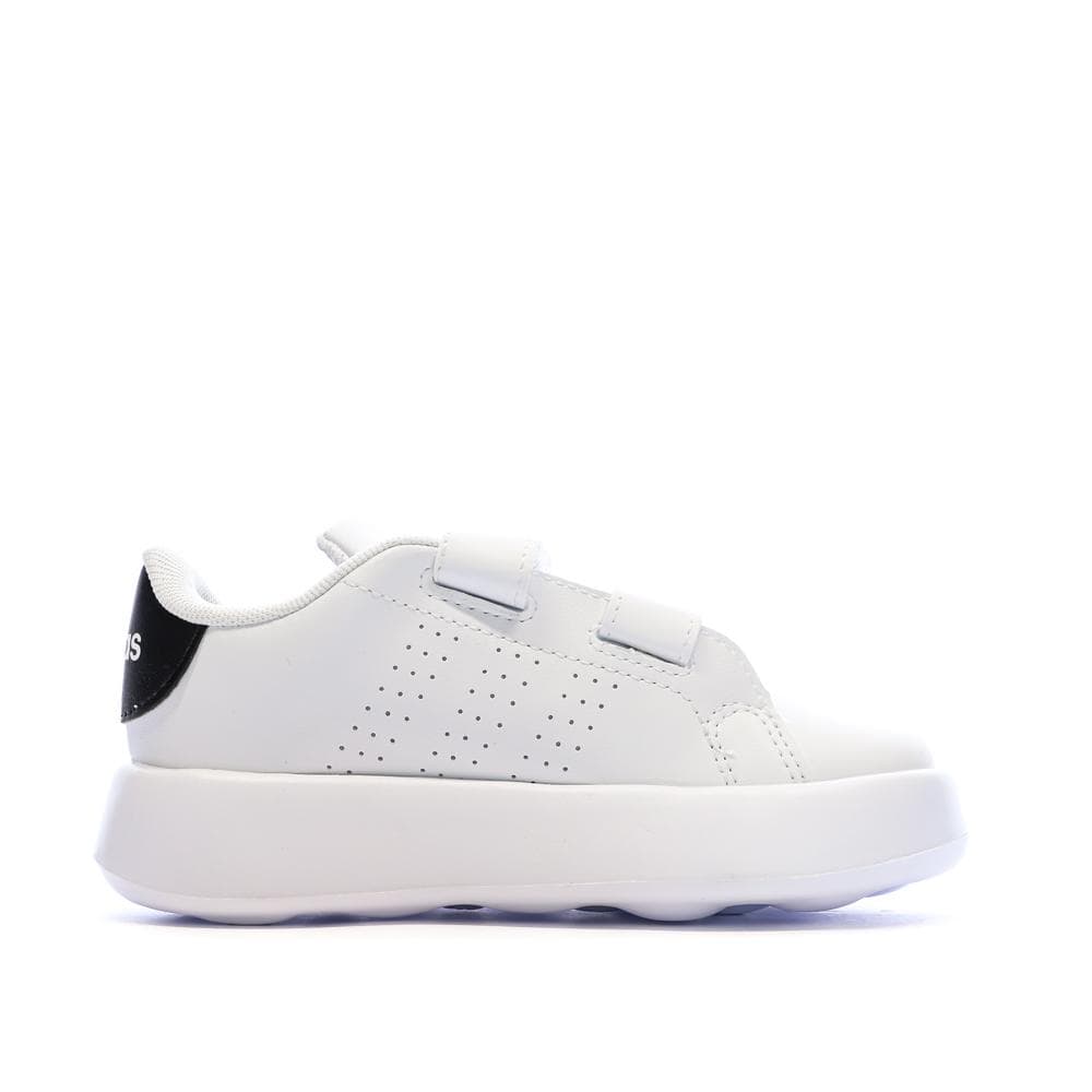 Baskets Blanches/Noir Garçon/Fille bébé Adidas Advantage 2