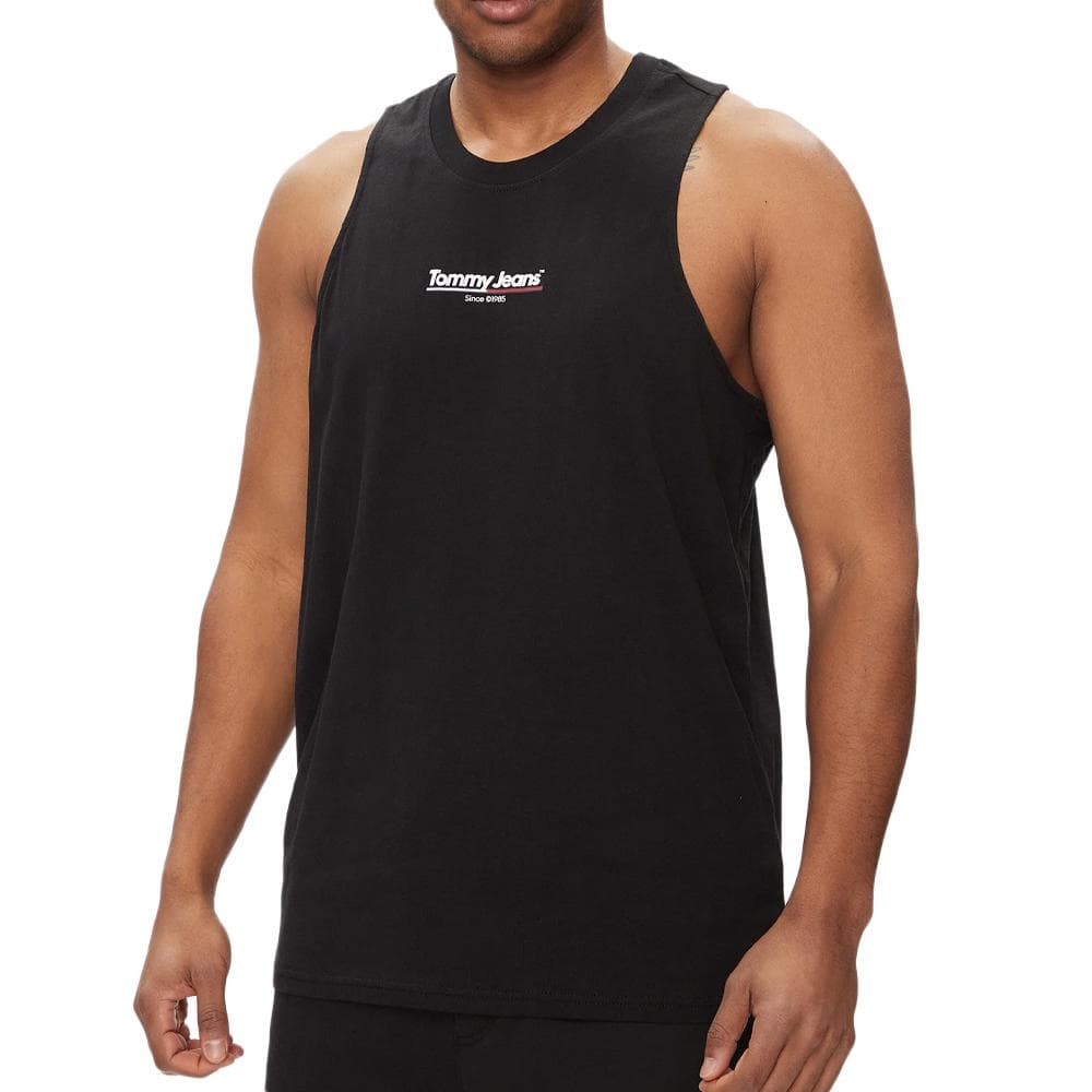 Débardeur Noir Homme Tommy Hilfiger Flag Tank 1
