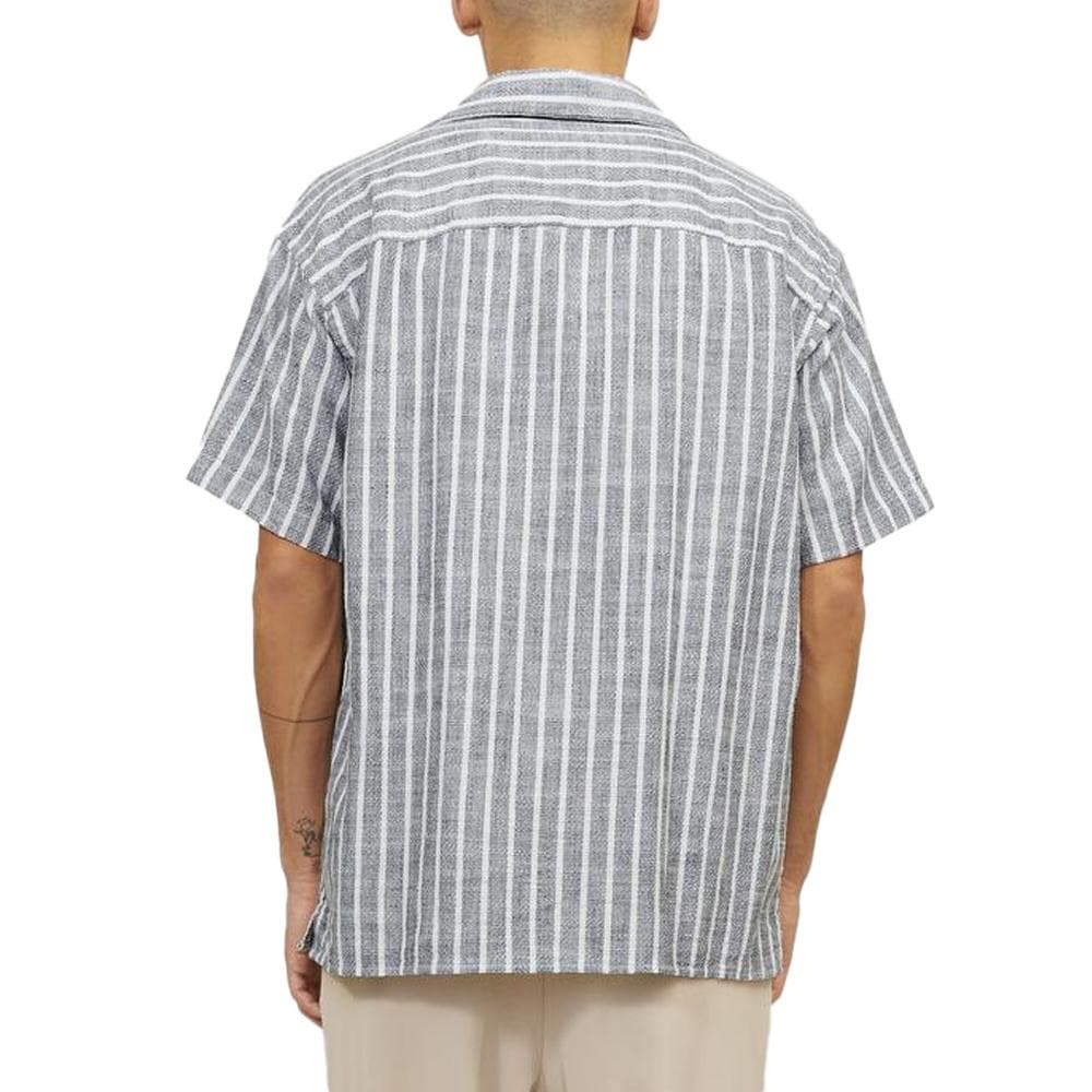 Chemisette Rayures Grises/Blanches Homme Jack & Jones Cabana 2