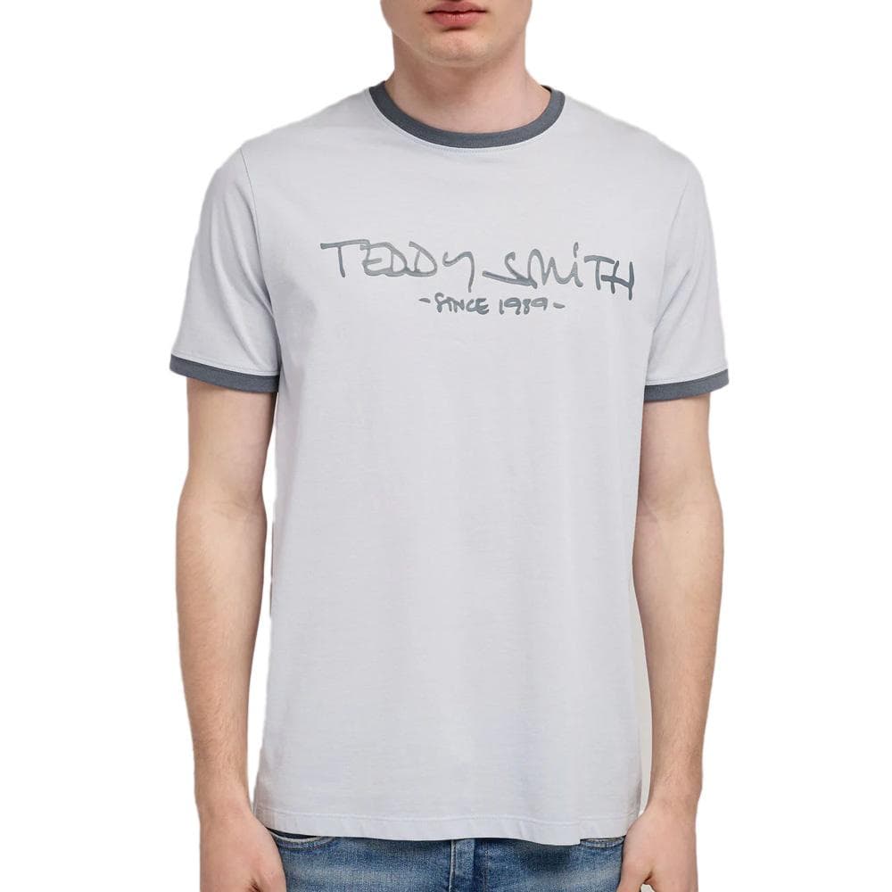 T-Shirt Bleu Glacier Homme Teddy Smith Ticlass 1