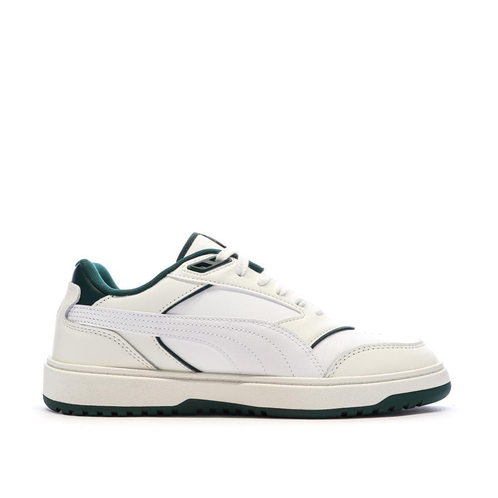 Baskets Blanches/Vertes Foncés Homme Puma Doublecourt03 2