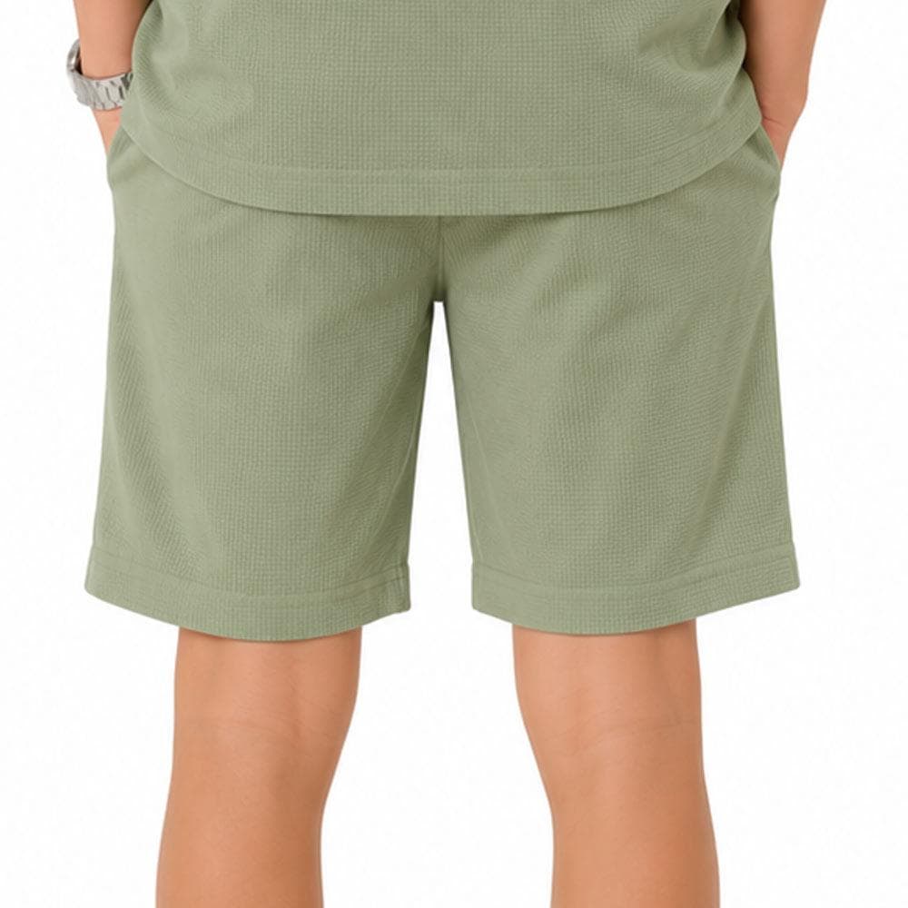 Short Kaki Garçon Paname Brothers Poly Texture 2