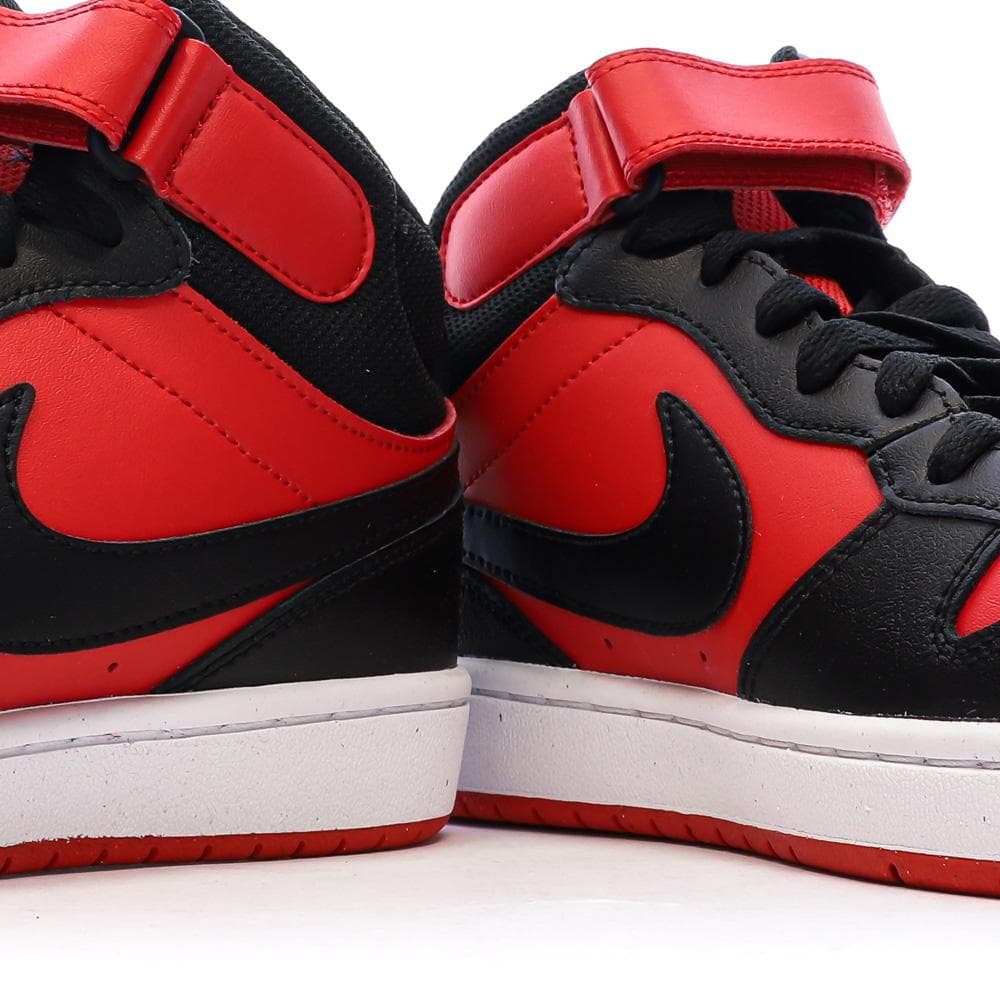 Baskets Noir/Rouge Mixte Nike Court Borough Mid 2 7