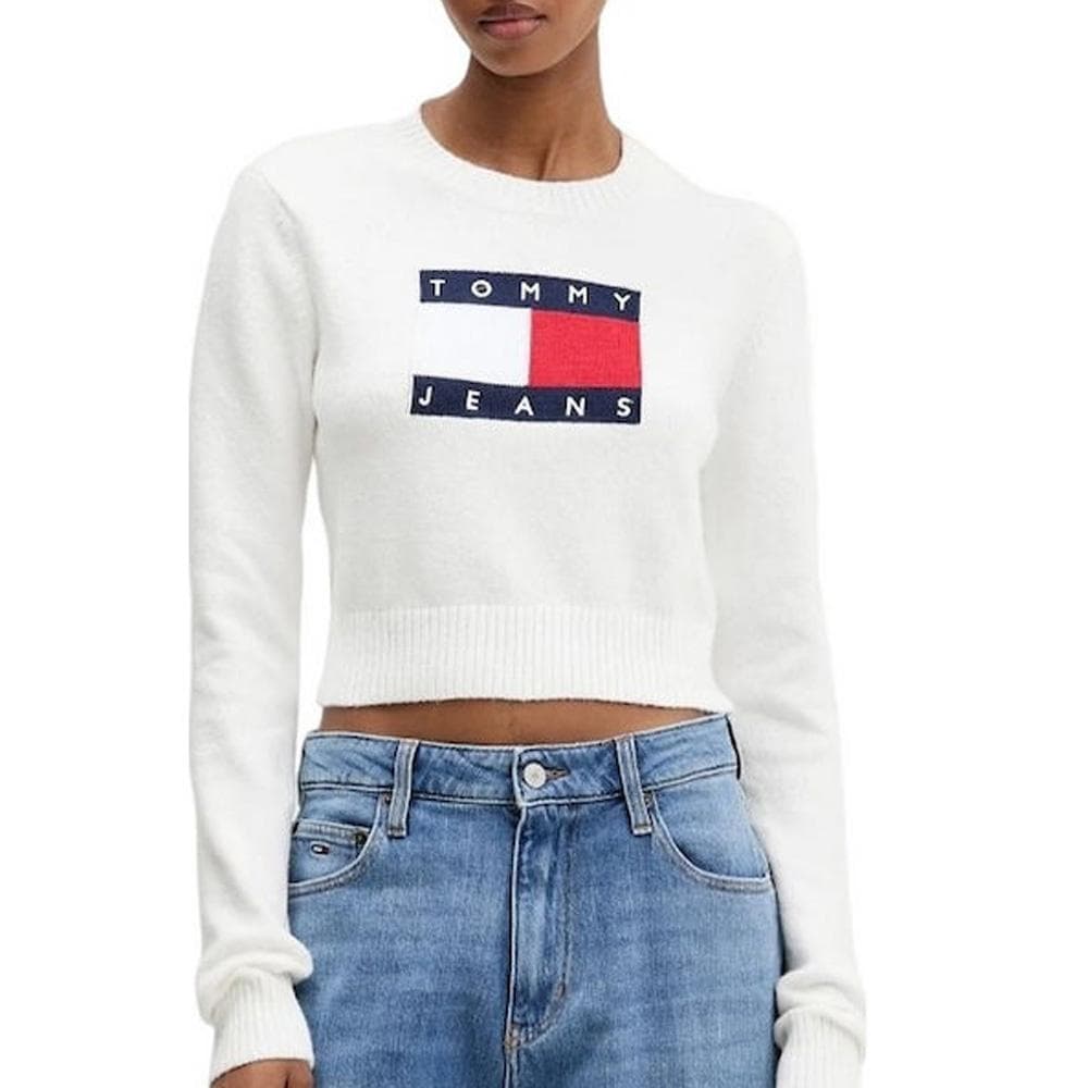 Pull Blanc Femme Tommy Hilfiger Tjw Sparkle Flag 1