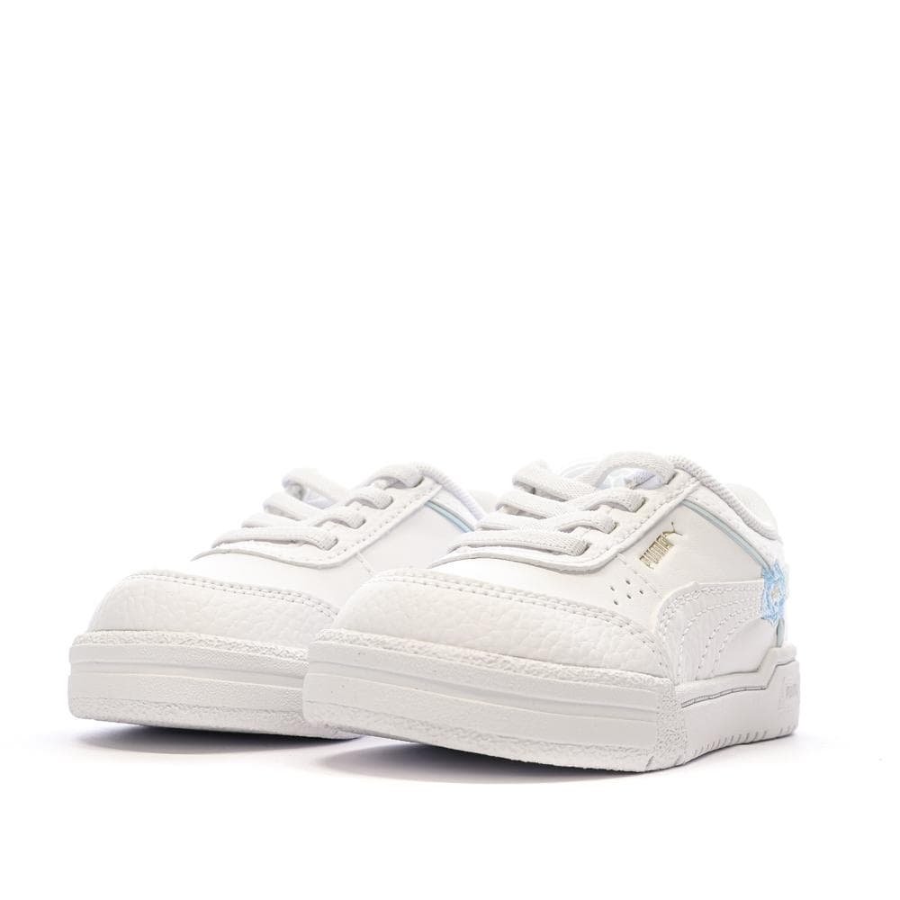 Baskets Blanches/Bleu Fille Puma Pro Sport 6