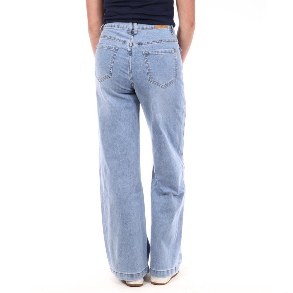 Jean Droit Bleu Femme Monday Premium BLE 2