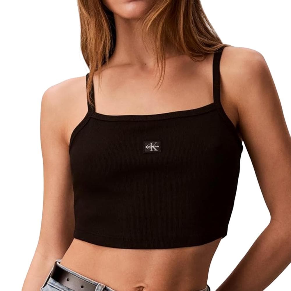 Brassière Noire Femme Calvin Klein Jeans Woven 1