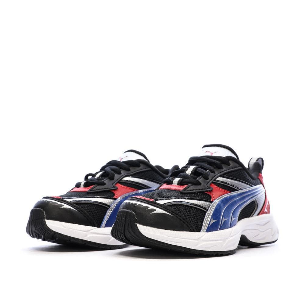 Baskets Noir/Rouge Garçon Puma Morphic Techie 6