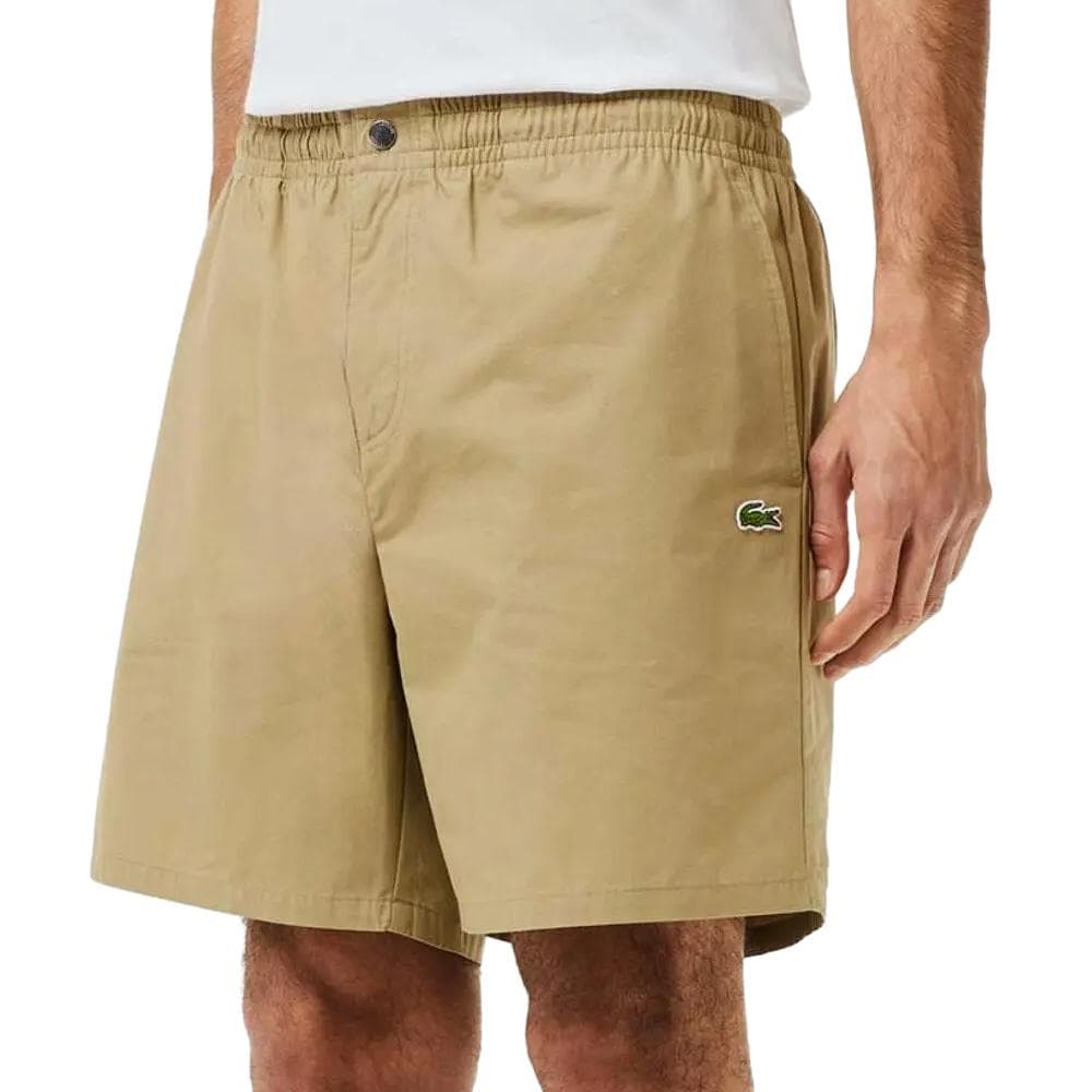 Short Beige Homme Lacoste Poplin 1