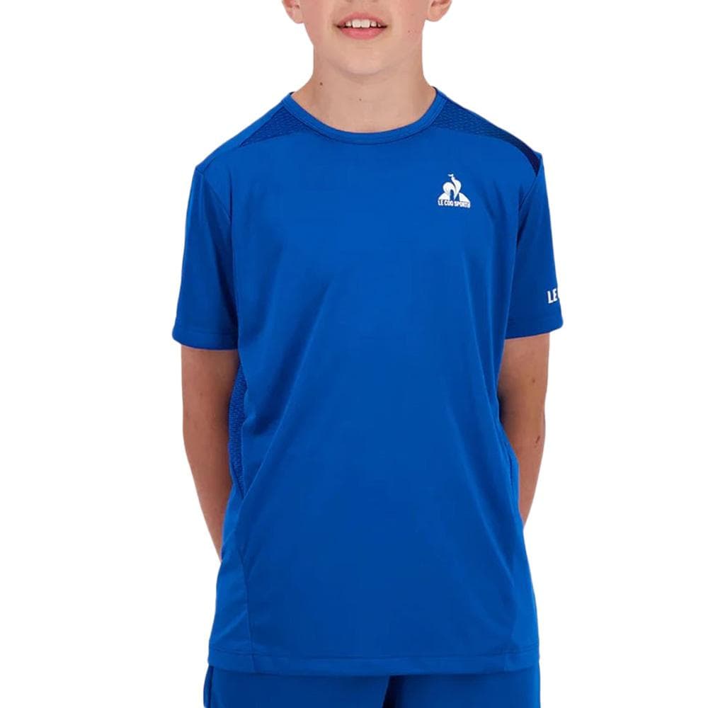 Maillot de Sport Bleu Garçon Le Coq Sportif Tennis 1