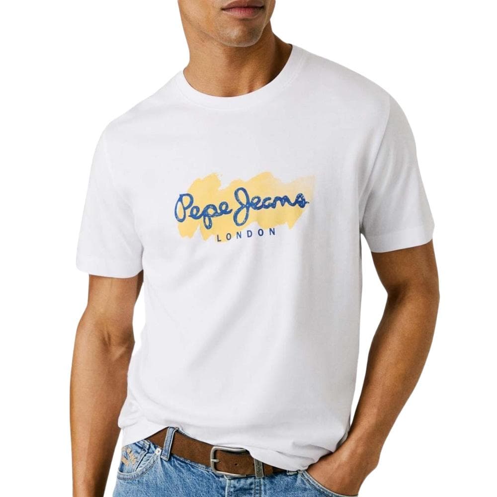 T-shirt Blanc Homme Pepe jeans Milton 1