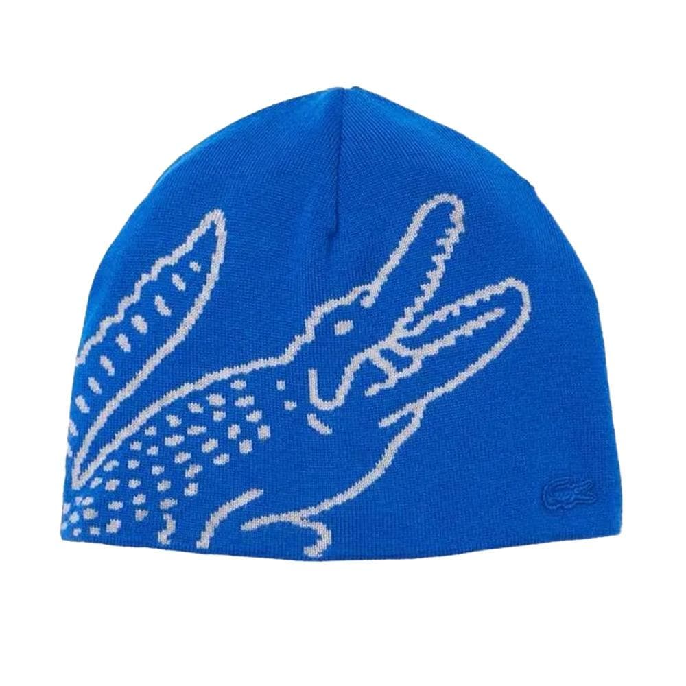 Bonnet Bleu/Blanc Homme Lacoste Broderie 1