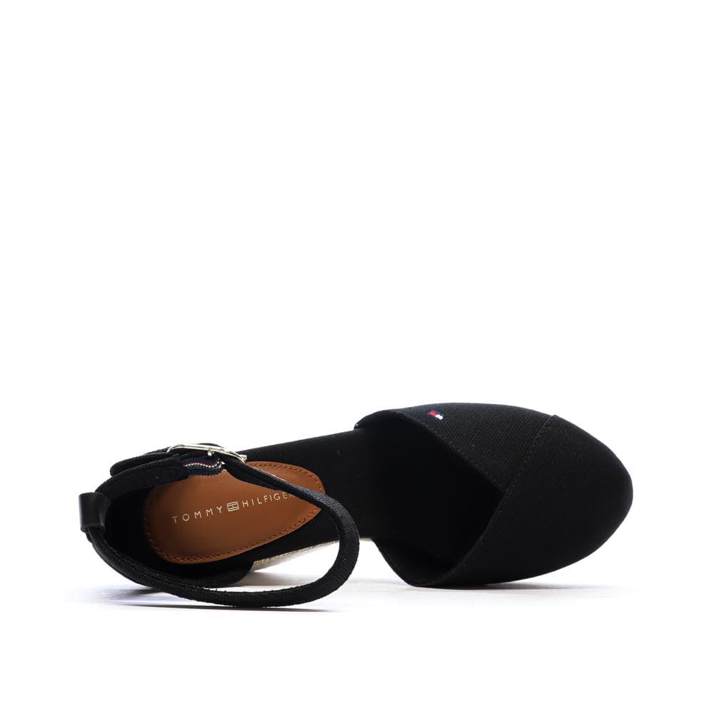 Sandales Noires Femme Tommy Hilfiger Wedges 4