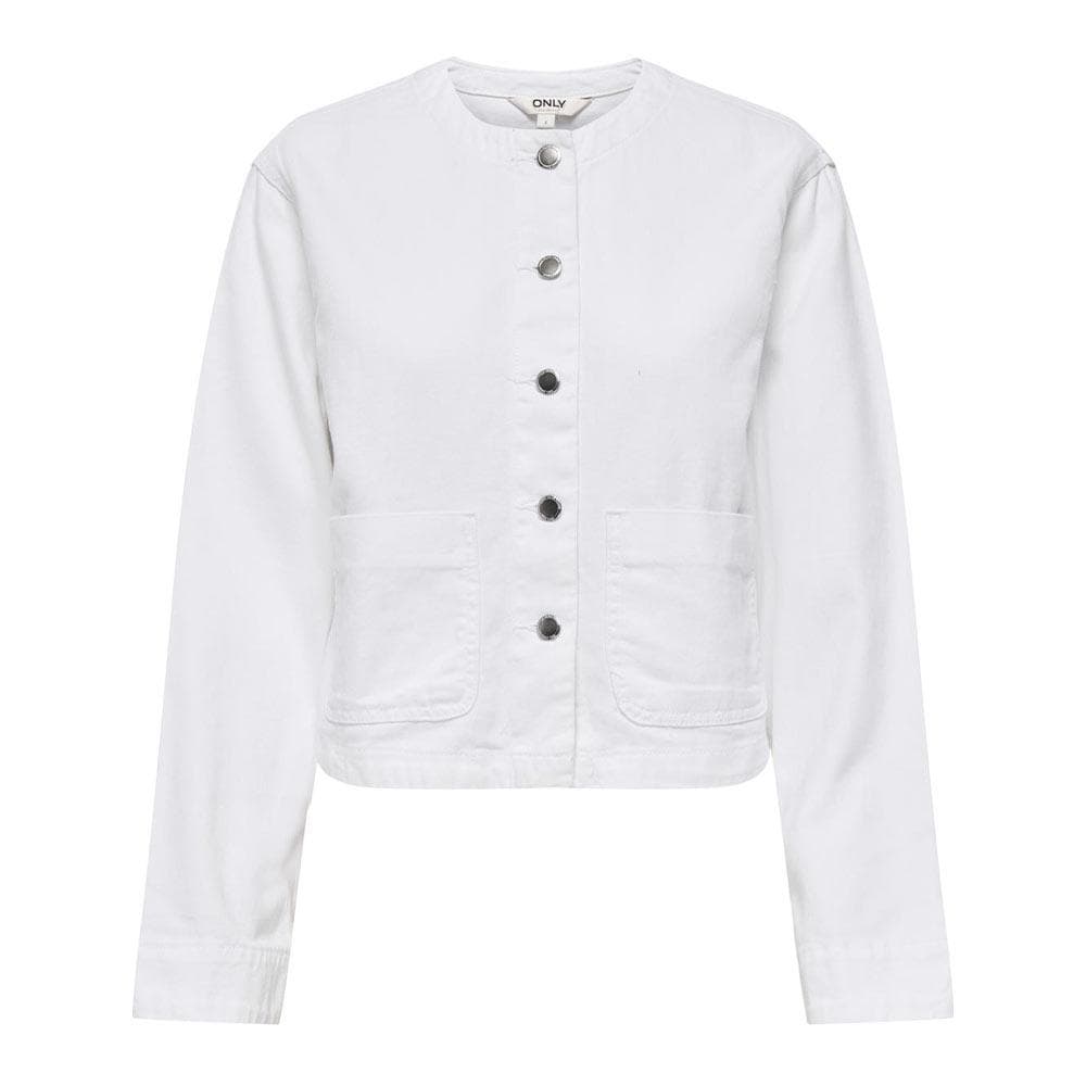 Veste en Jean Blanc Femme Only Palma 2
