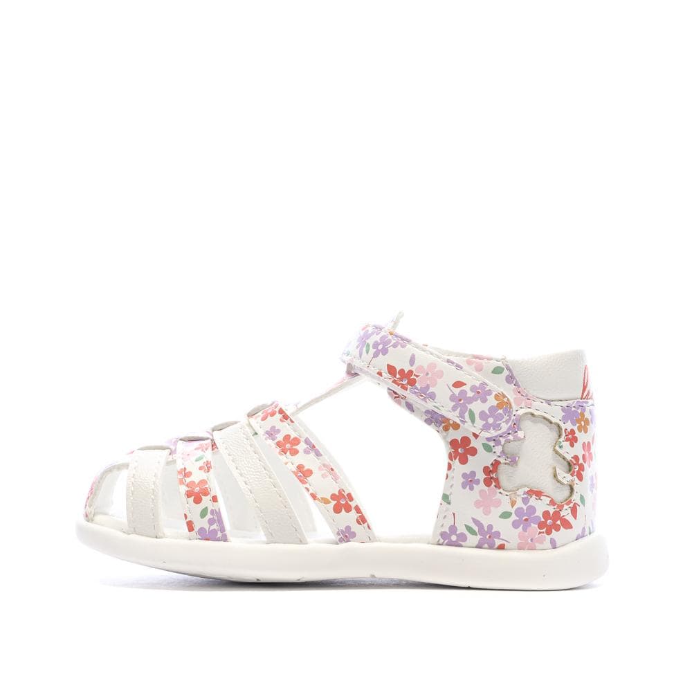 Sandales Blanc/Rose Fille Lulu Castagnette Lorya 1
