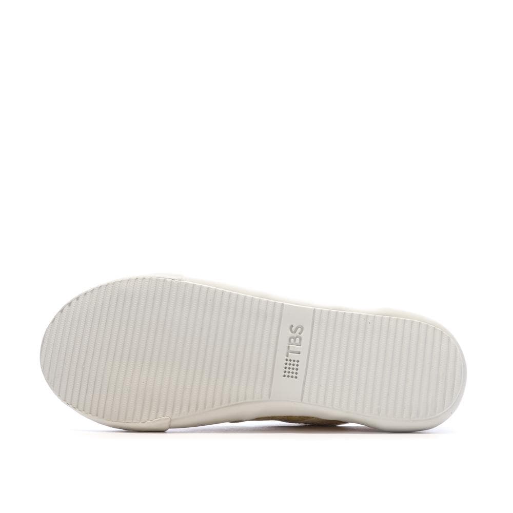 Chaussures en Toile Beige/Blanche Femme TBS OPIACE 5