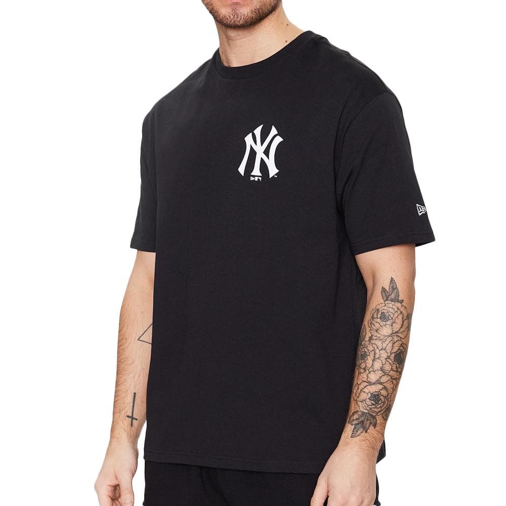 T-shirt Noir Homme New Era Floral 1