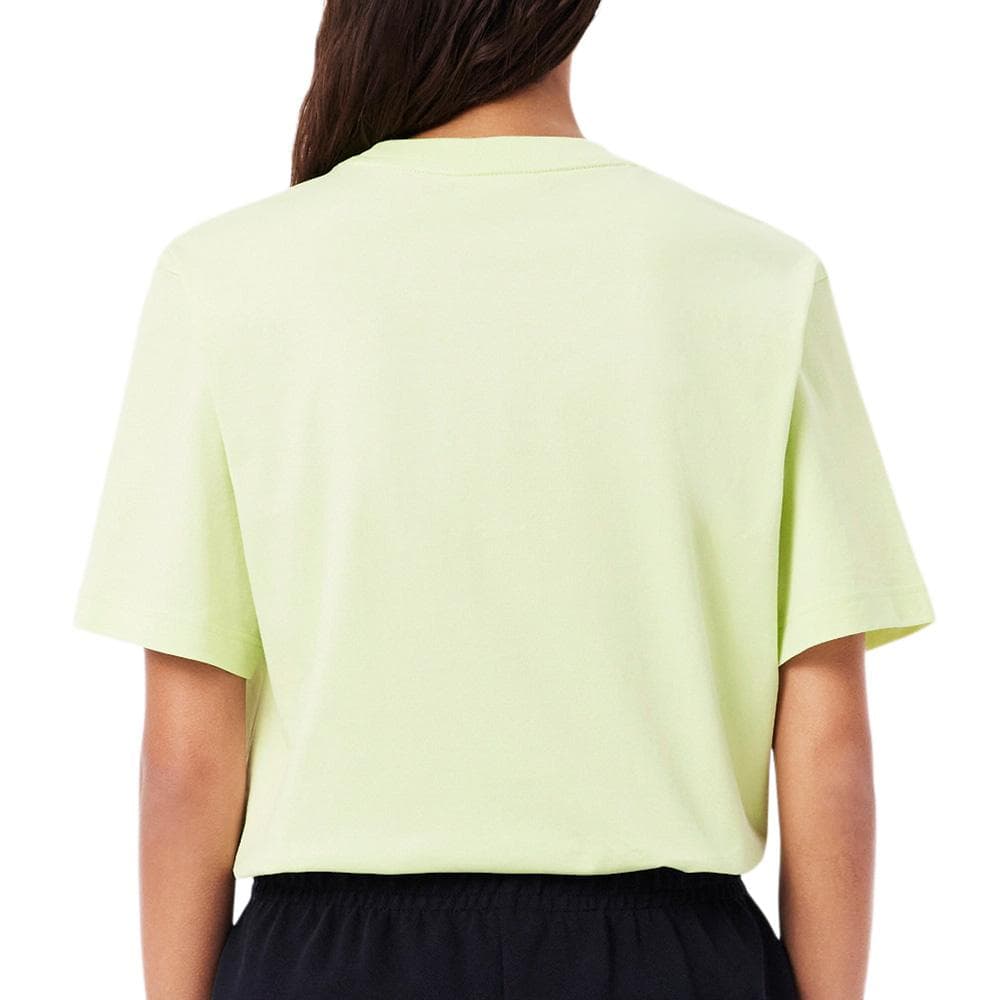 T-shirt Vert Fluo Femme Lacoste TF7215 2