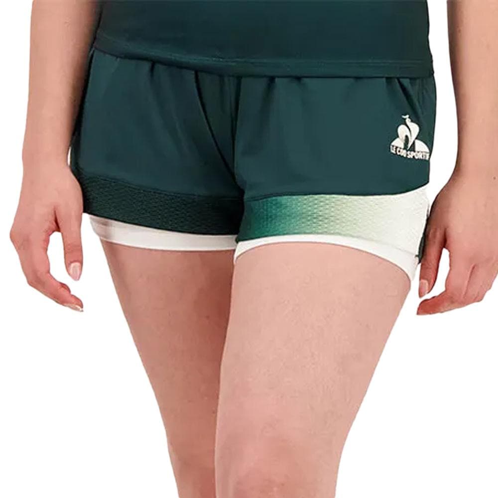 Short de Sport Vert Le Coq Sportif Tennis Pro 24 N°2 1