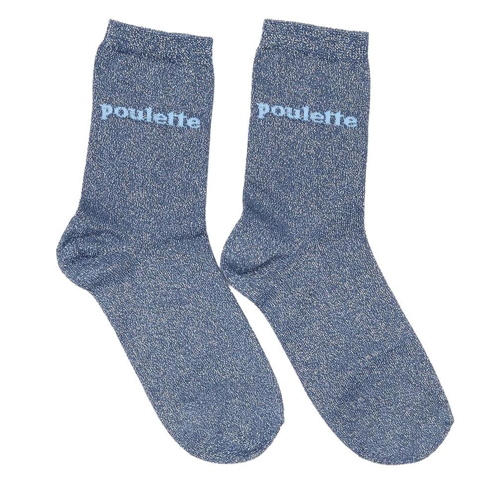 Chaussettes Bleues Femme Twinday Poulette 1