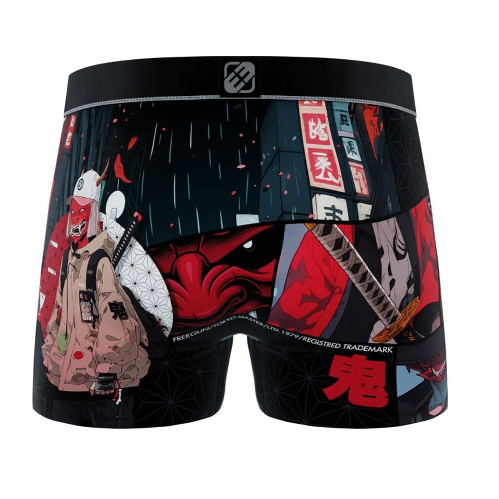 Boxer Noir/Rouge Homme Freegun Montre 2