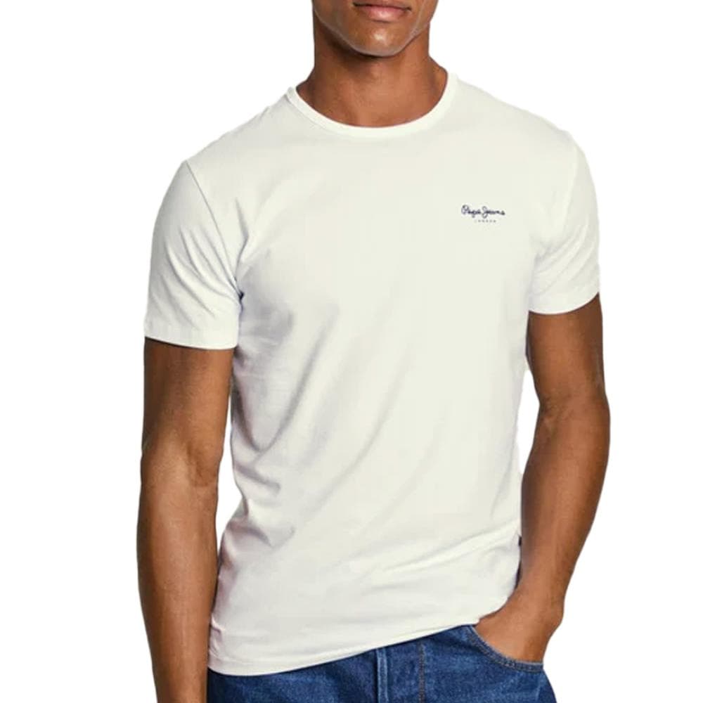 T-shirt Ecru Homme Pepe Jeans Original Basic 3N 1