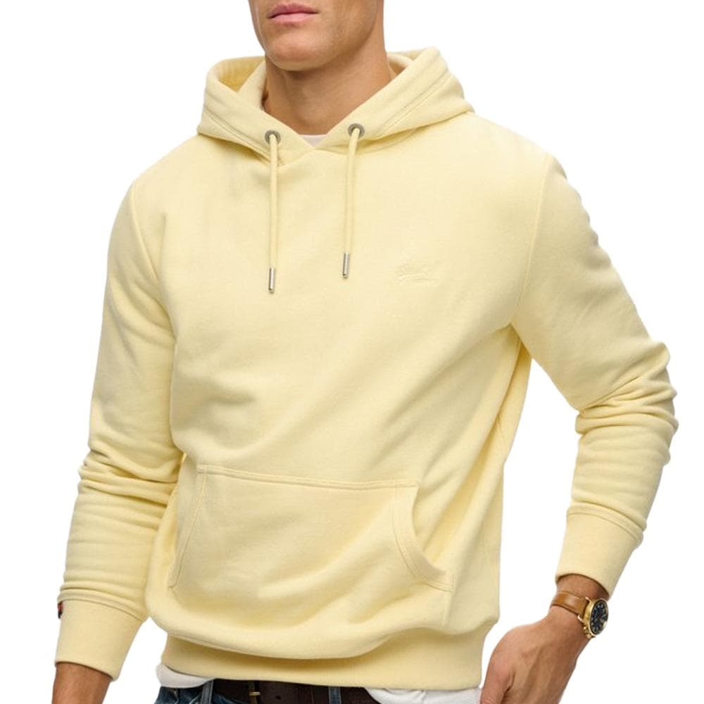 Sweat Jaune Homme Superdry Essential Logo 1