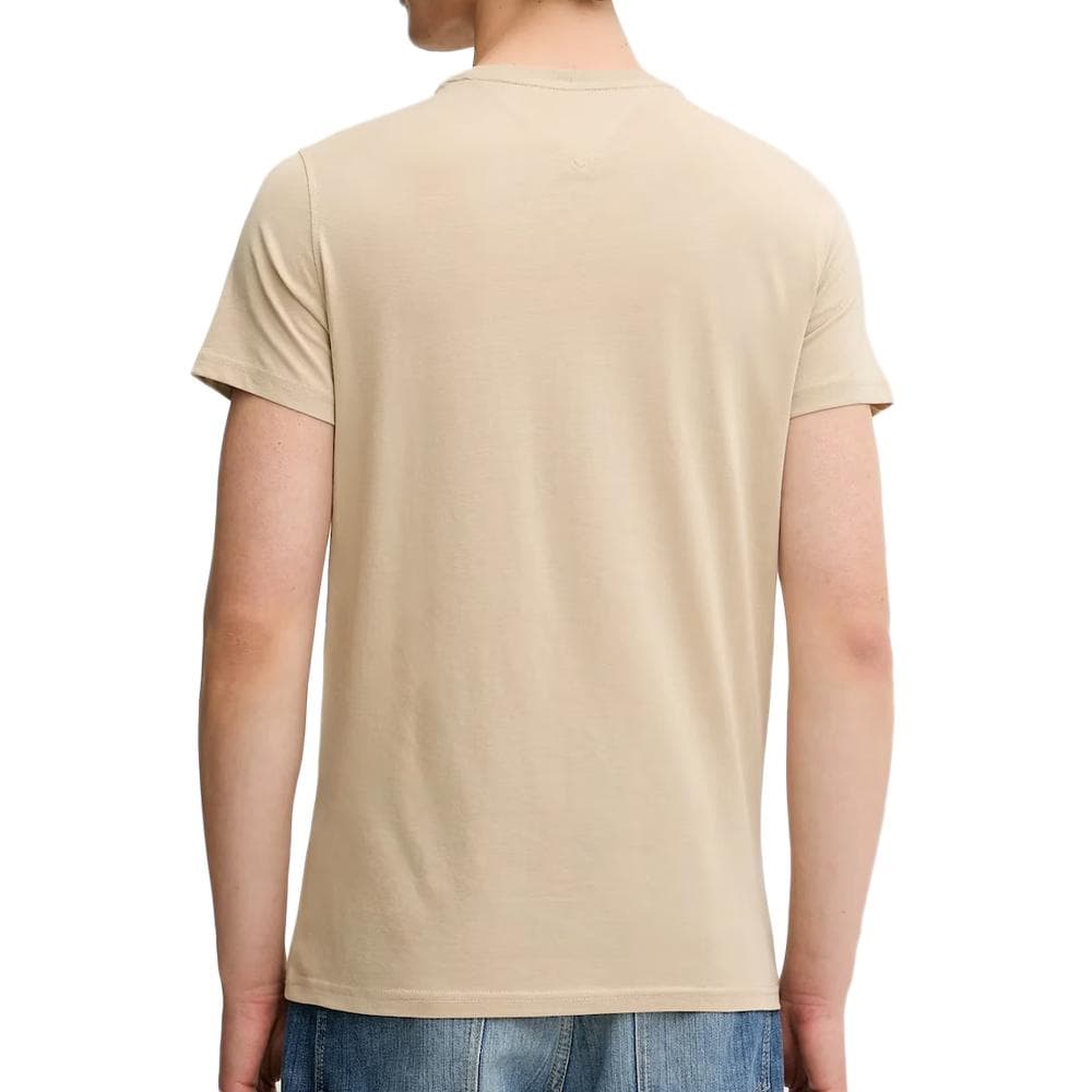 T-shirt Beige Foncé Homme Tommy Hilfiger Tjm Xslim Jersey 2