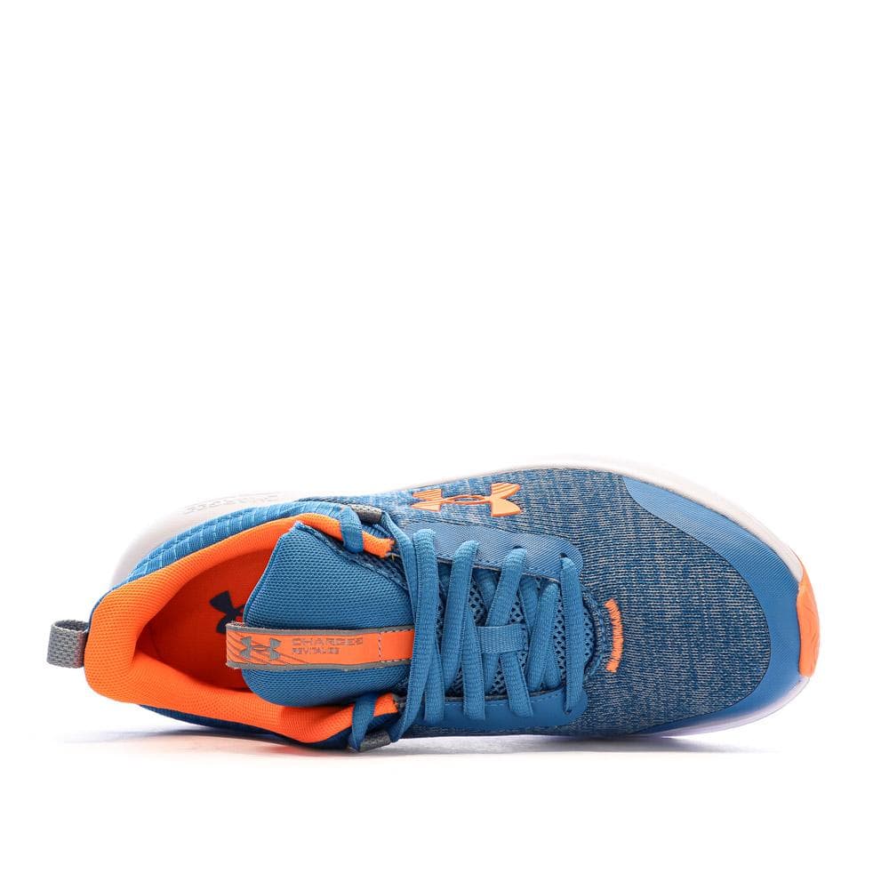 Baskets Bleu/Orange Garçon Under Armour Charged Revitalize 4