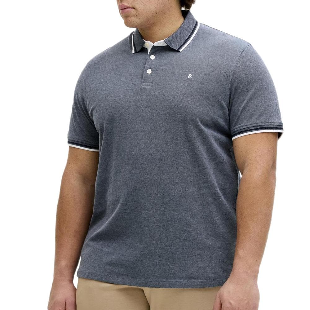 Polo Bleu chiné Homme Jack & Jones Paulos 1