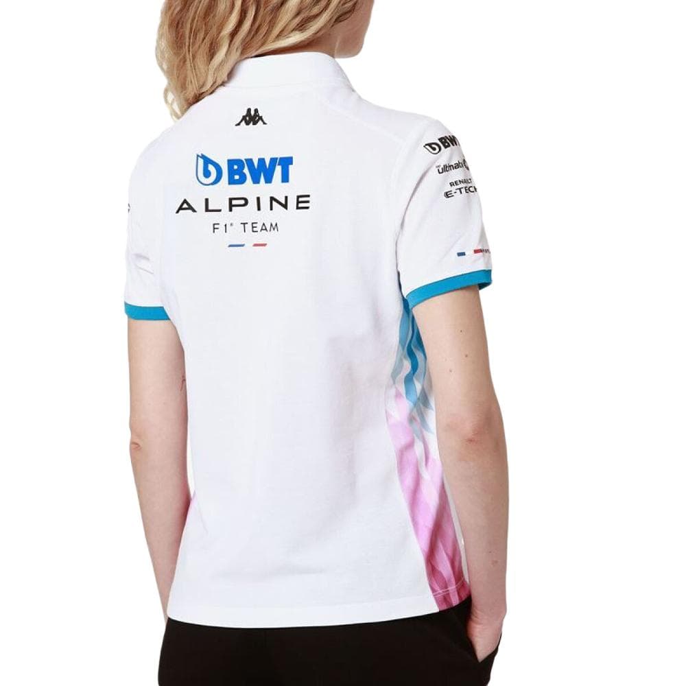Polo Blanc/Turquoise Femme Kappa Adrew 2