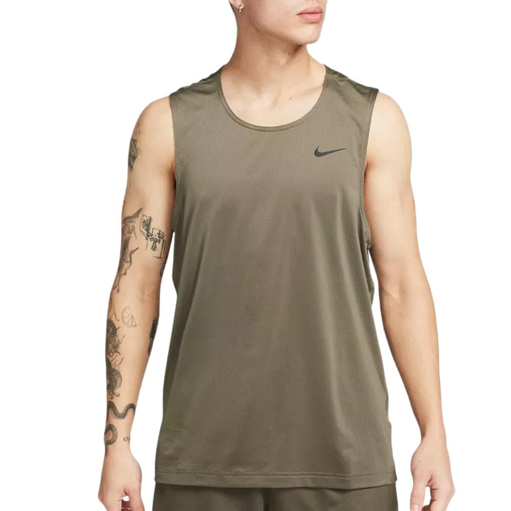 Débardeur de Sport Kaki Homme Nike M Nk Df Ready 1
