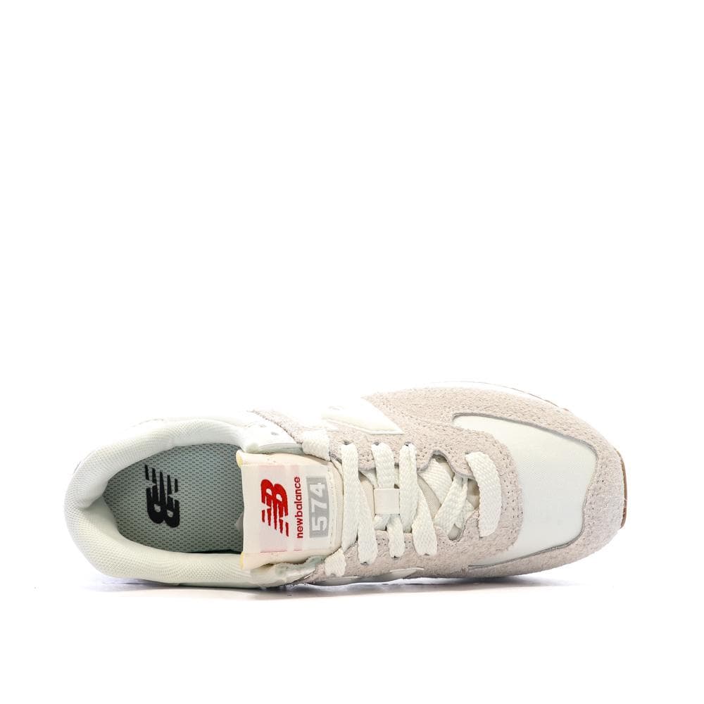 Baskets Compensé Beige Femme New Balance 574 4