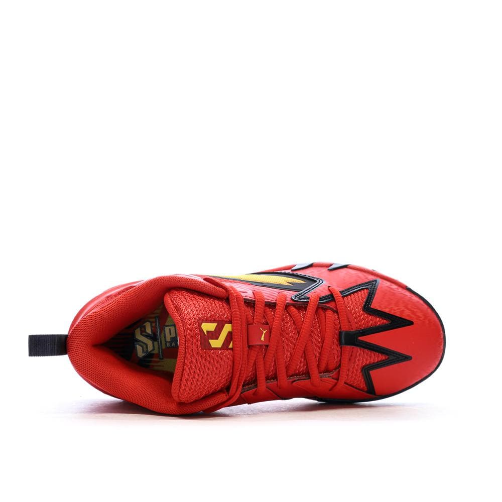 Chaussures de Basketball Rouge/Jaune Mixte Puma Scoot Zeros Retro 4
