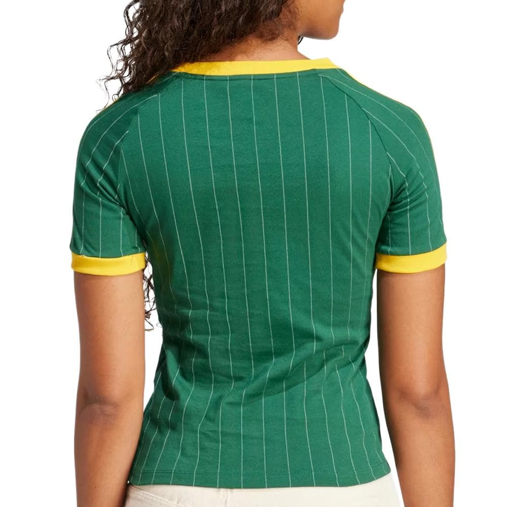 T-Shirt Vert/Jaune Femme Adidas Graphic 2