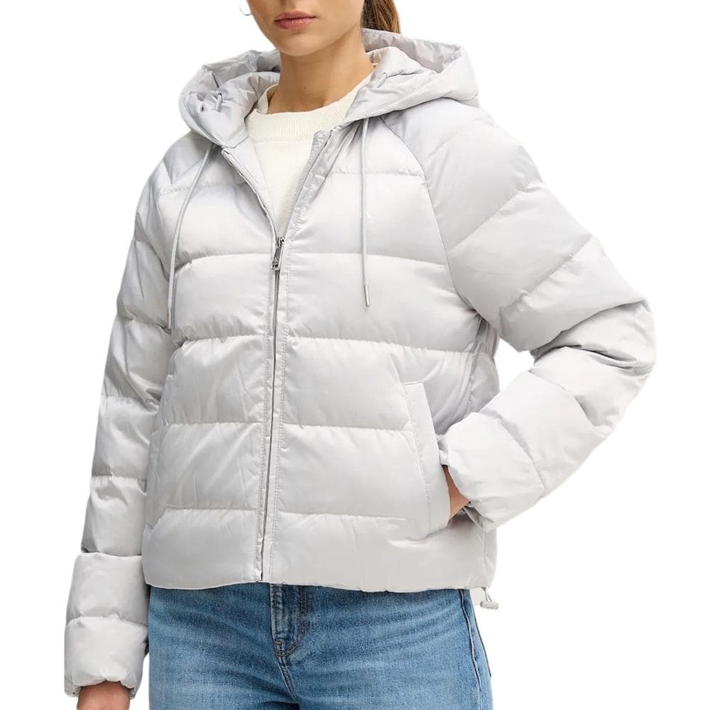 Doudoune Gris Clair Femme Calvin Klein Jeans Satin 1