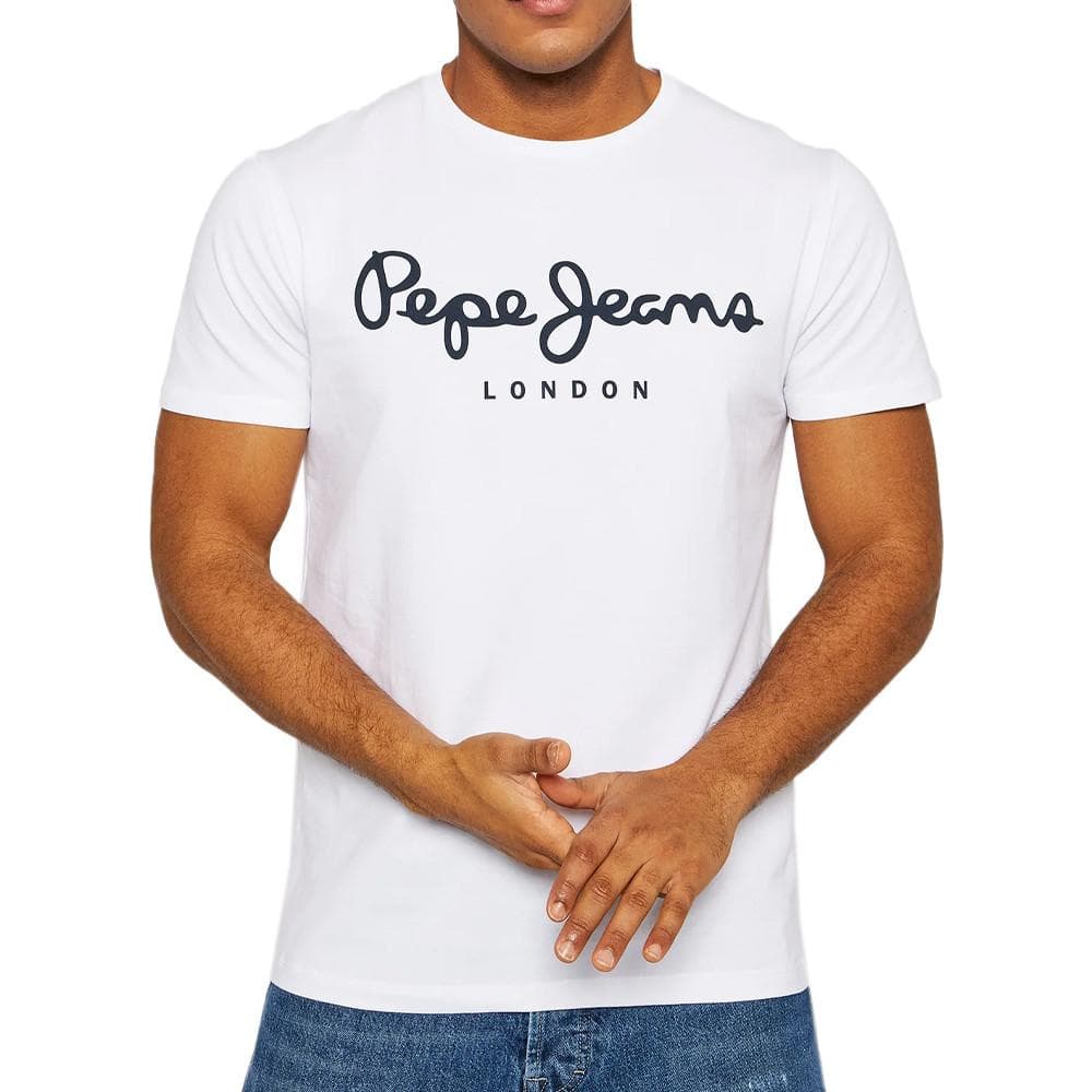 T-shirt Blanc Homme Pepe Jeans Original Stretch 1