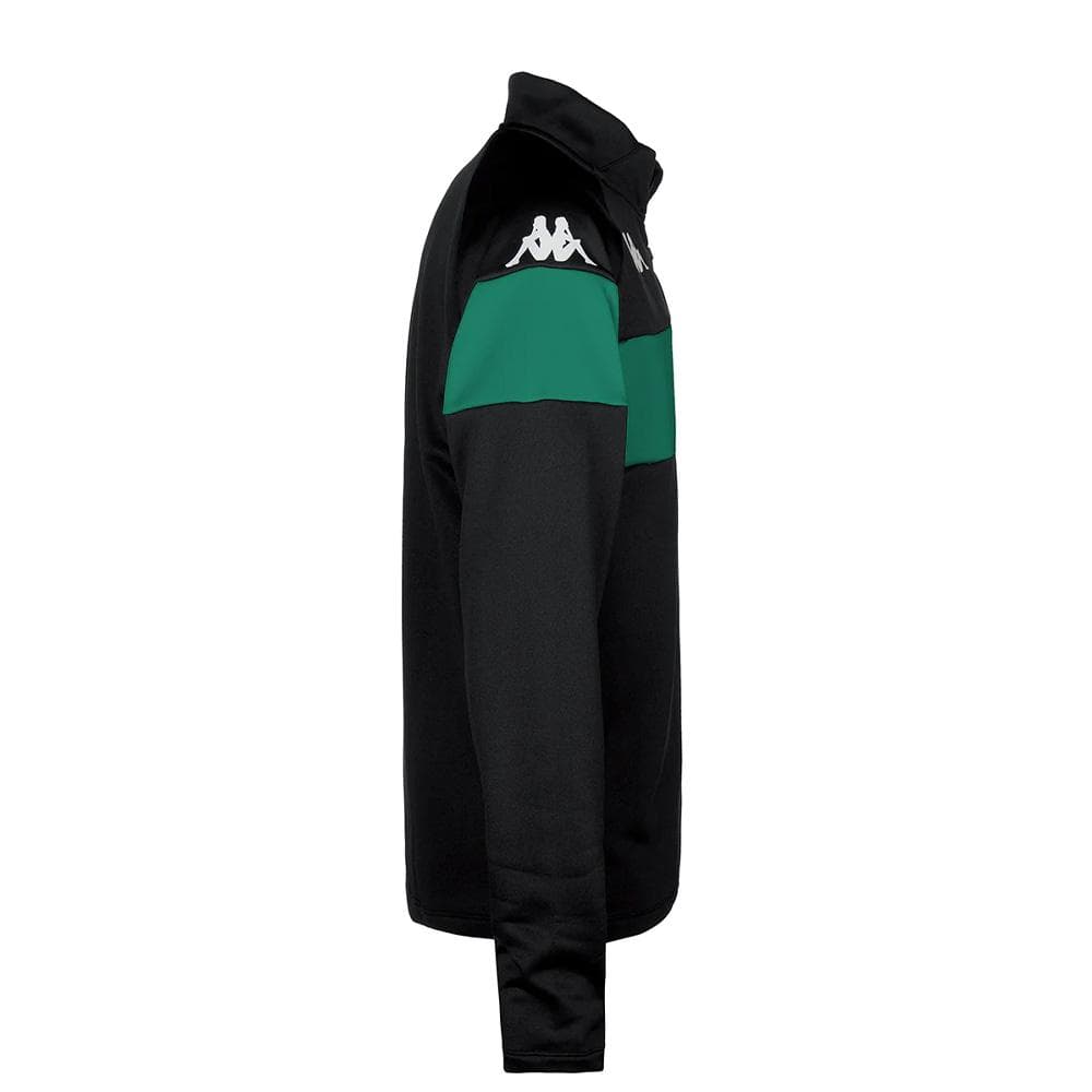 Sweat Noir/Vert Garçon Kappa Dovare 2