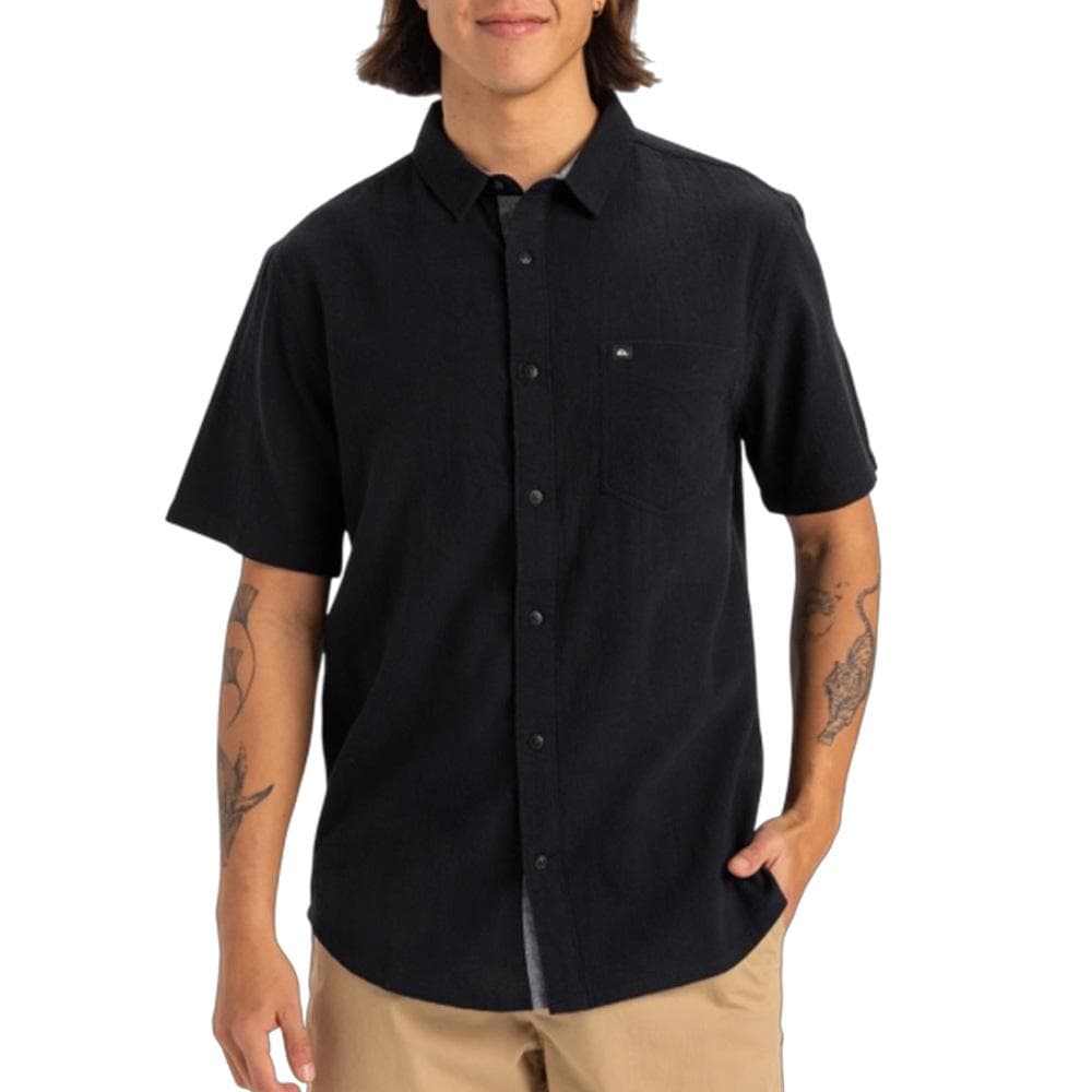 Chemise Noir Homme Quiksilver Timebox 1