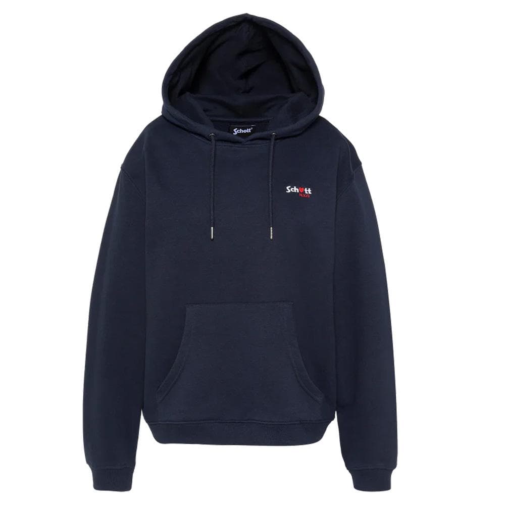 Sweat Marine Femme Schott SWHBRODEDW 1