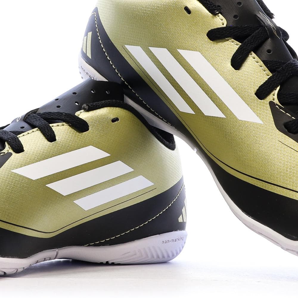 Chaussures de Foot Doré/Noir Junior Adidas F50 Club IN J Messi 7