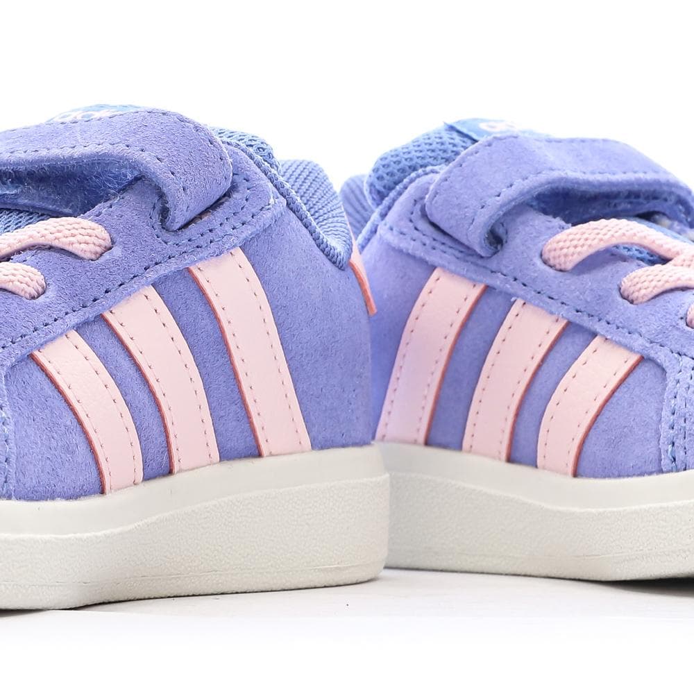 Baskets Violette/Rose Fille Adidas Grand Court 7
