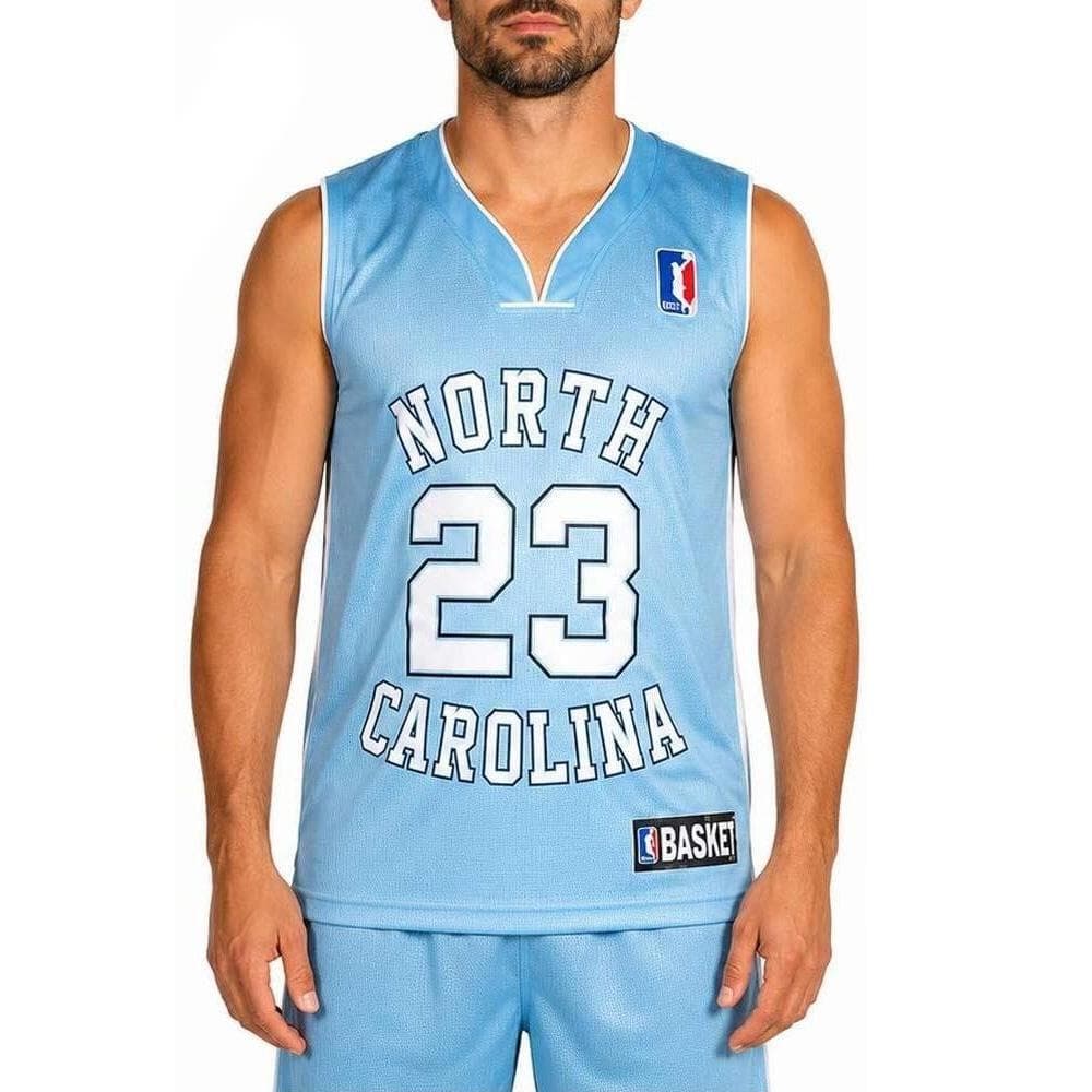 Miami Maillot de basketball Bleu Homme Sport Zone North Carolina 1