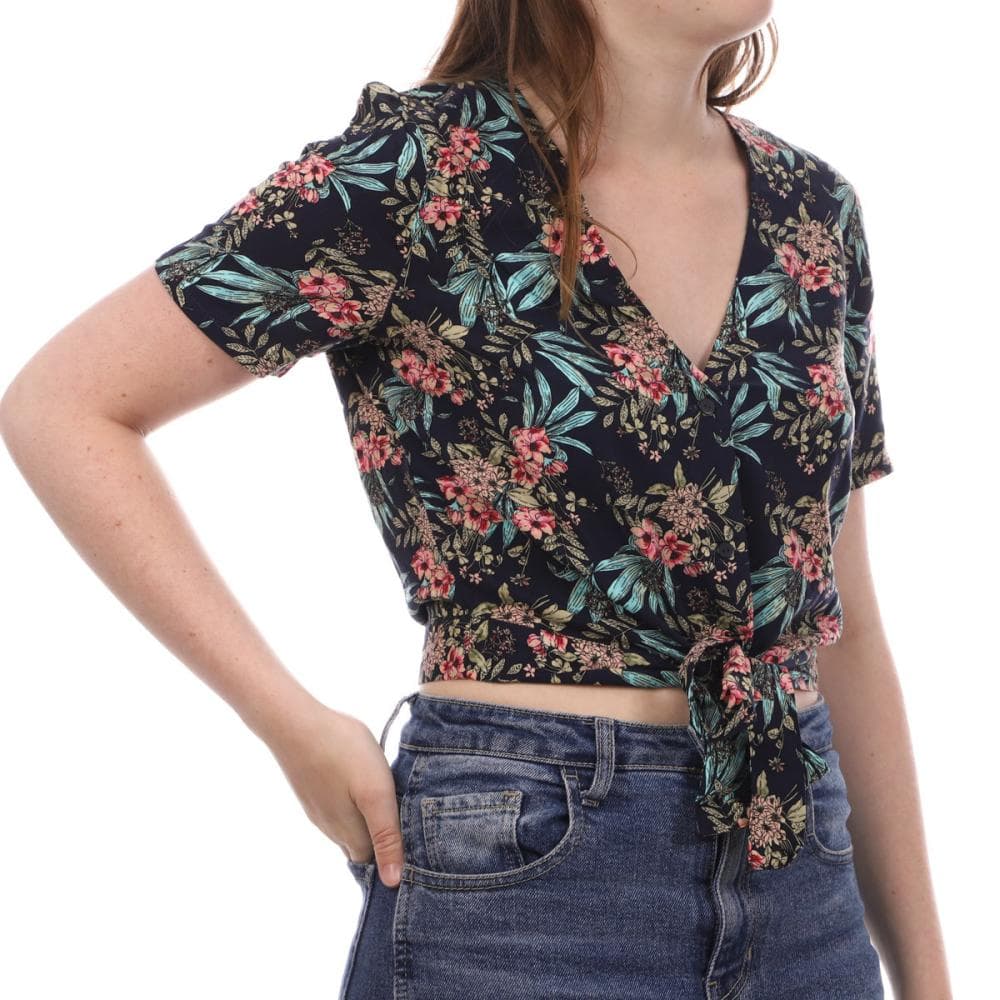 Blouse Marine à fleurs Femme Vero Moda Easy 1