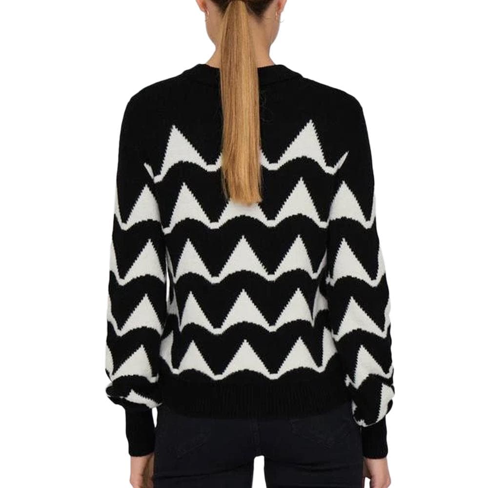 Pull Noir/Beige Femme JDY Tina 2