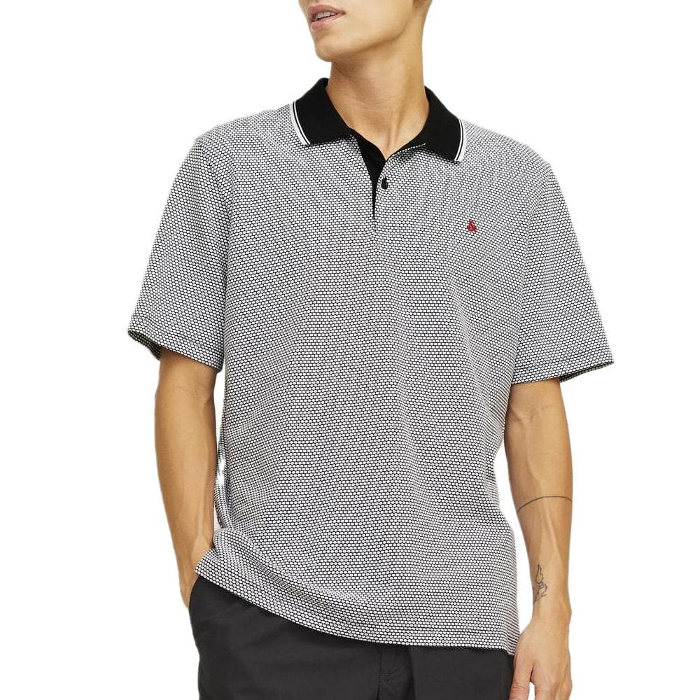 Polo Blanc/Noir Homme Jack & Jones Waylon 1