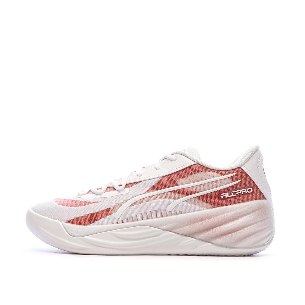 Chaussures de Basketball Blanches/Roses Homme Puma All-pro Nitro 1