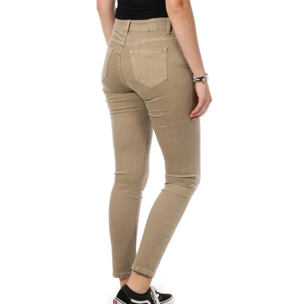 Jean Skinny Beige Femme My Tina's Boutons 2